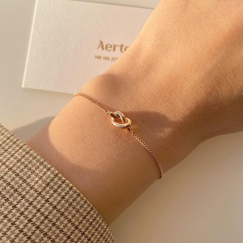 14k 프레즐 매듭 팔찌