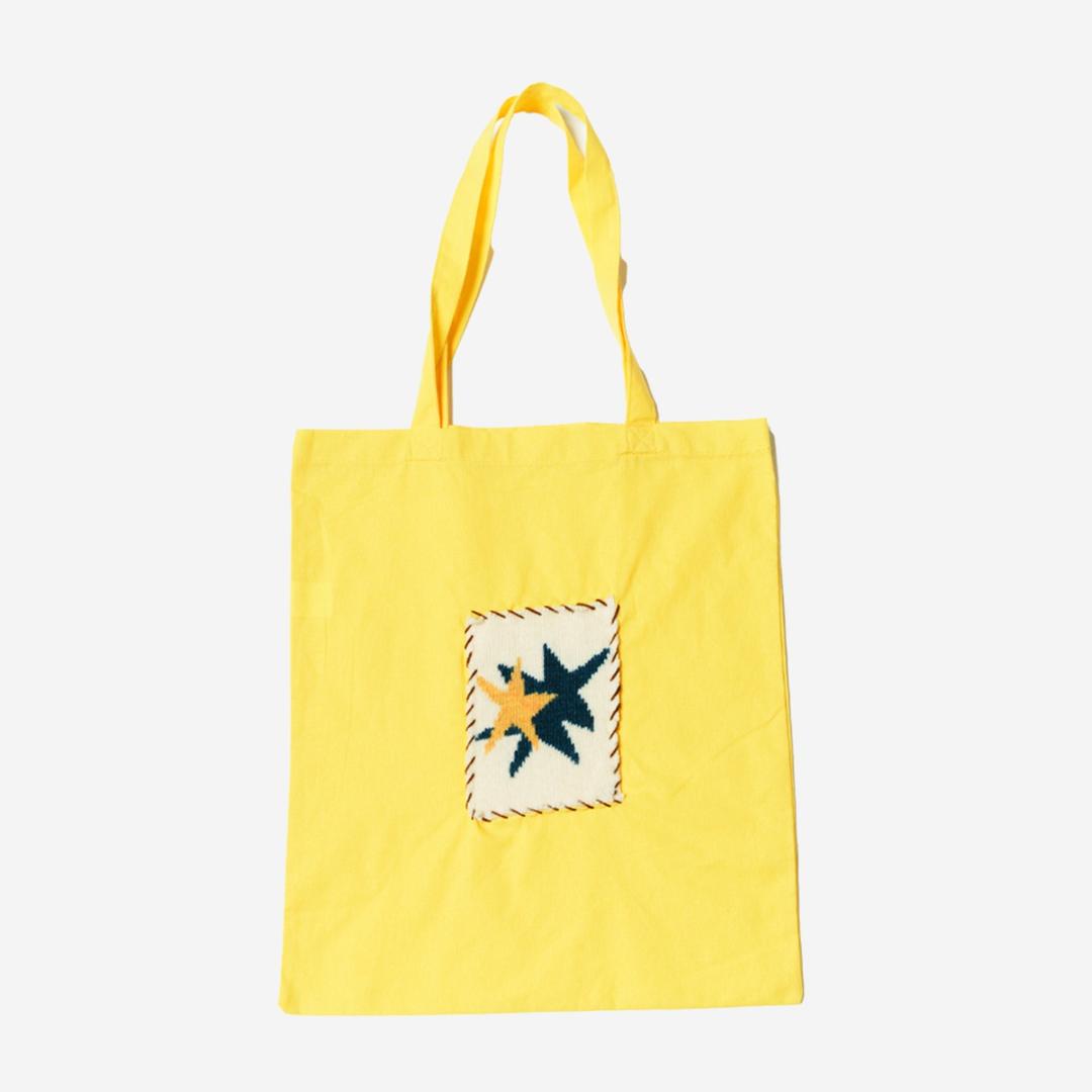 STAR COTTON BAG YELLOW
