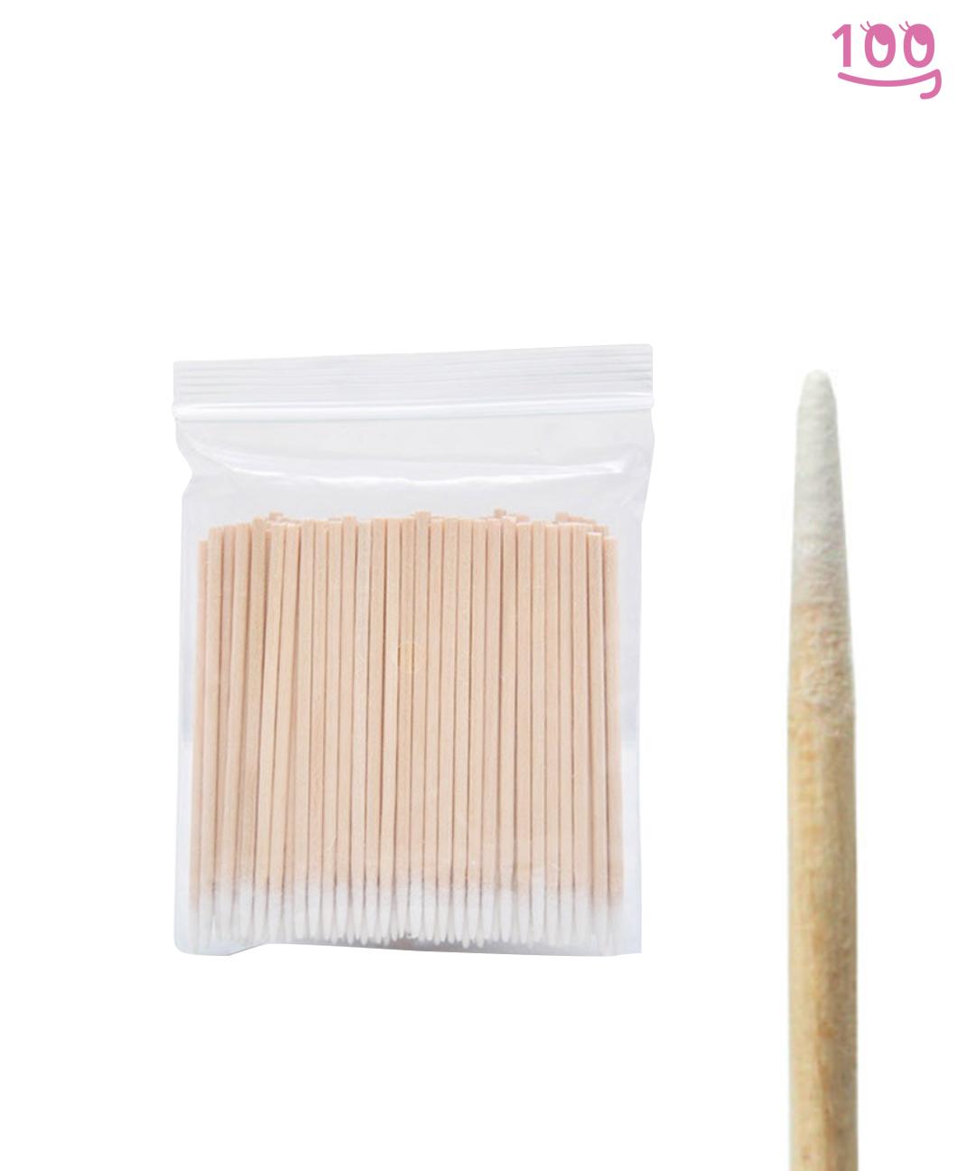 이쑤시개 면봉 뾰족면봉 100개 메이크업정리