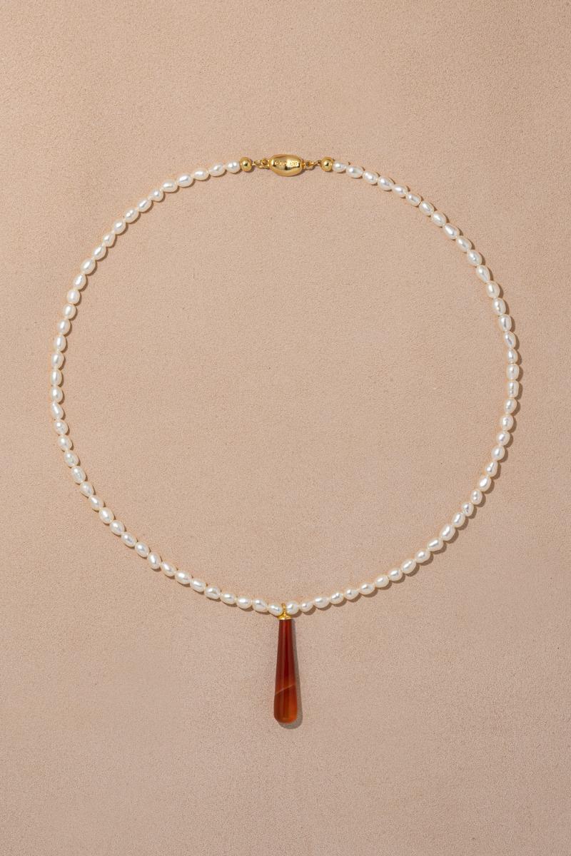 Pearl & Drop (Sard)