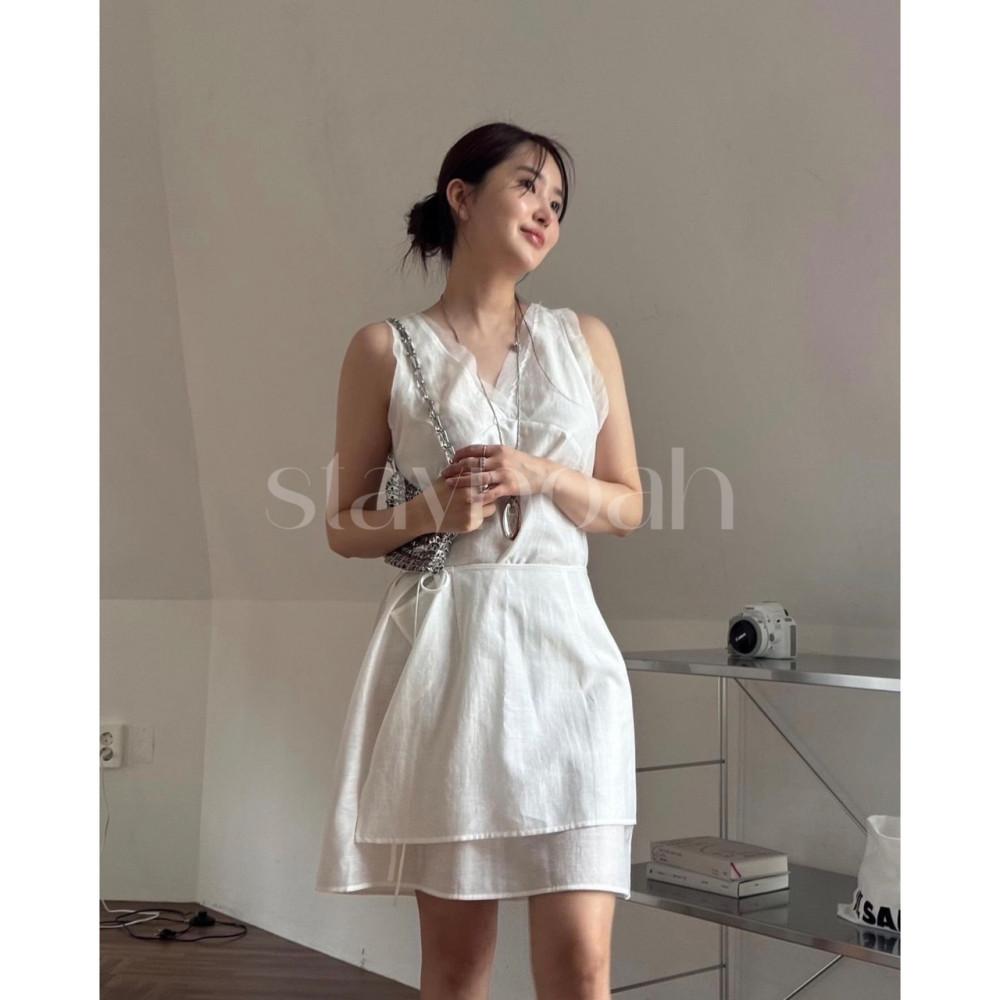 eggis 에그이즈 노바 랩 세트 원피스 민소매 레이어드 ops (2c)