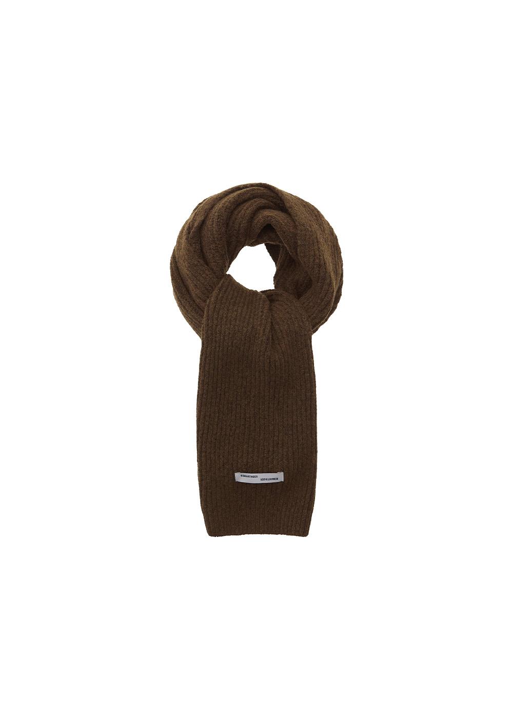 Classic Wool Touch Muffler (Brown)
