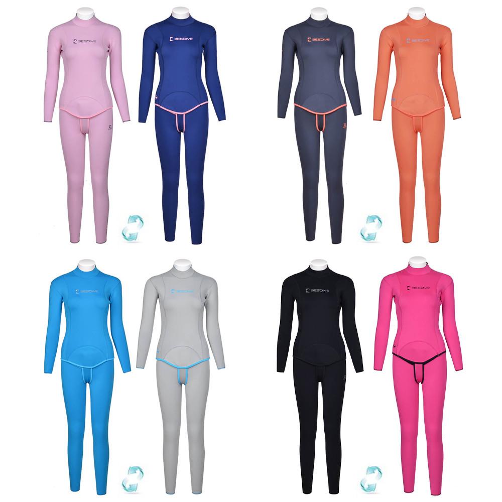 베스트다이브 후드리스 여성용 양면 프리다이빙슈트 BESTDIVE 슈퍼스트레치