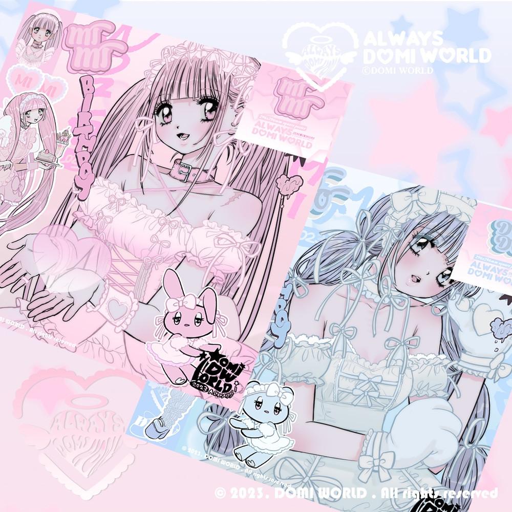 [도미월드] 도도미미리본 정사각포스터 2종