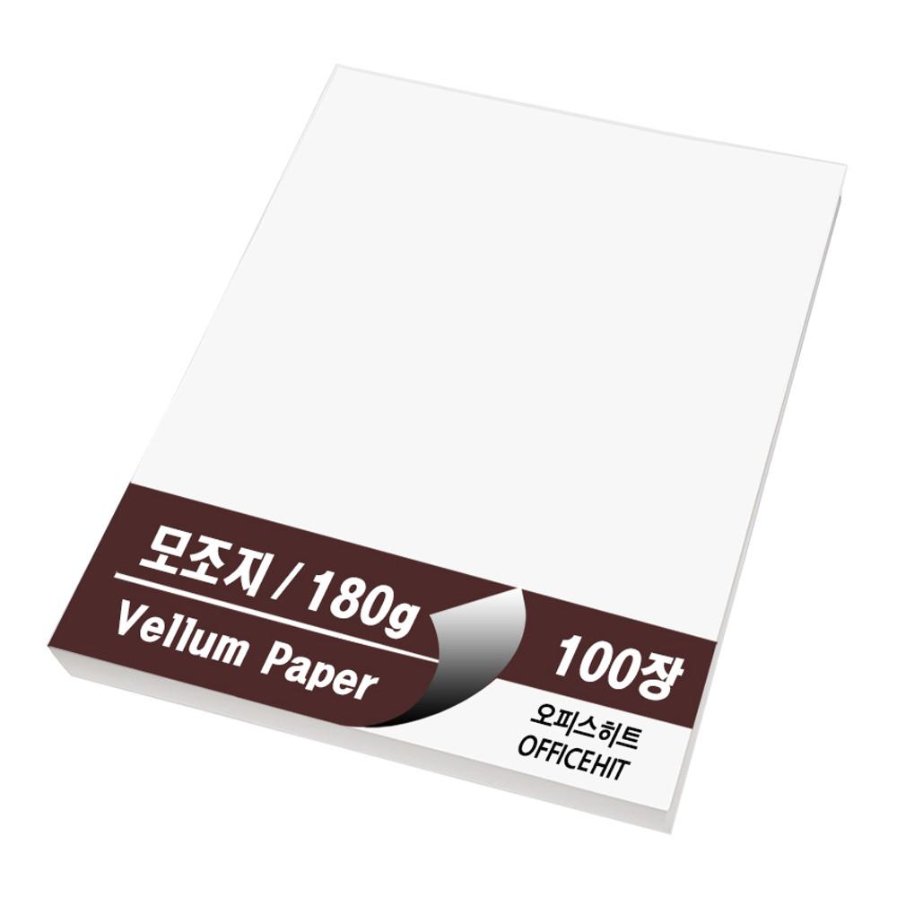 백상지 두꺼운 모조지 A4용지 180g 100장 광고종이 상장 100매 프린트 복사 인쇄