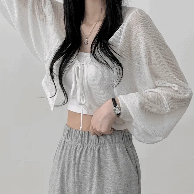 [안입은듯 시~원!] 아방핏 썸머 리본볼레로 여름가디건