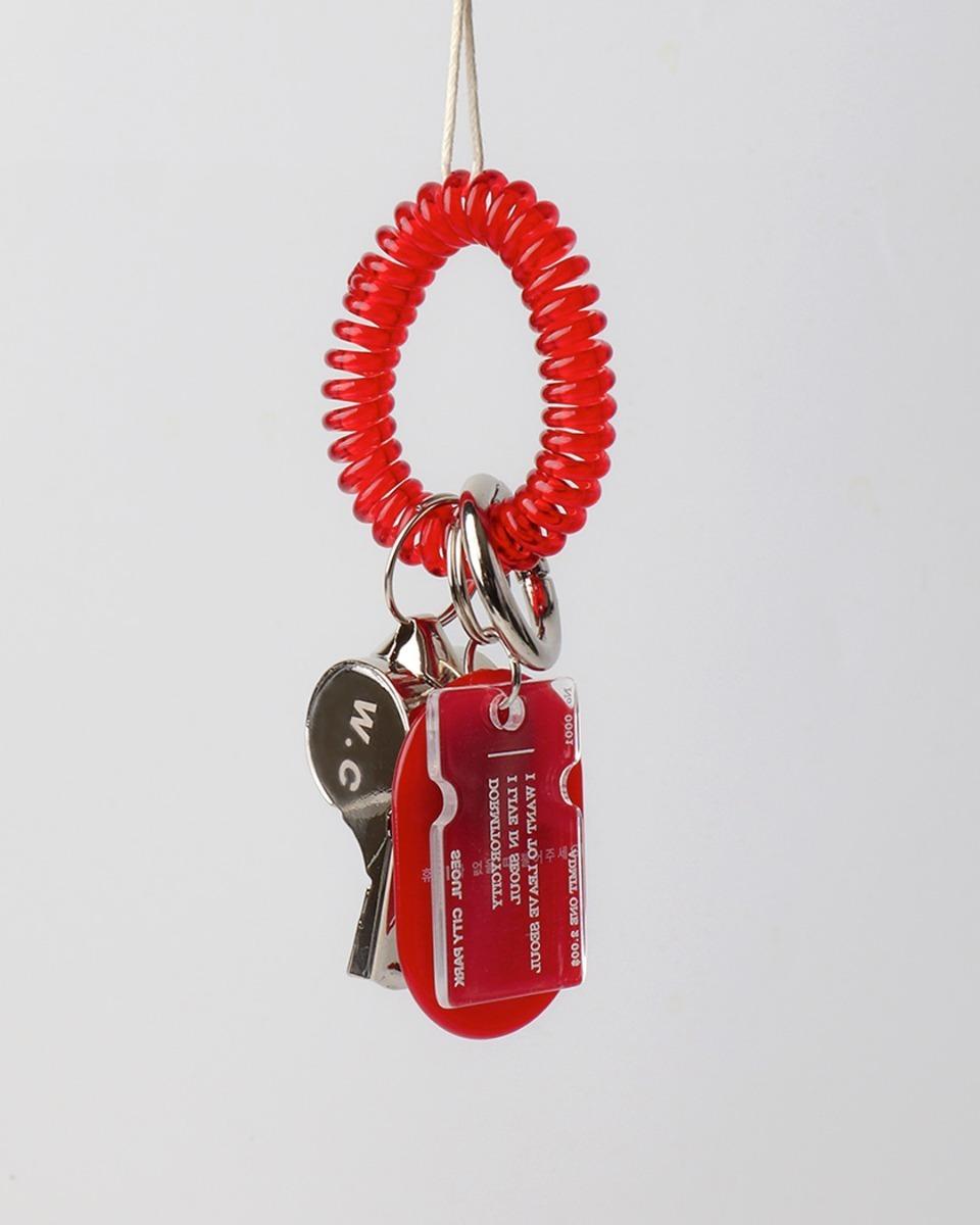 토일렛 휘슬 키링 실버 TOILET WHISTLE KEYRING(SILVER)