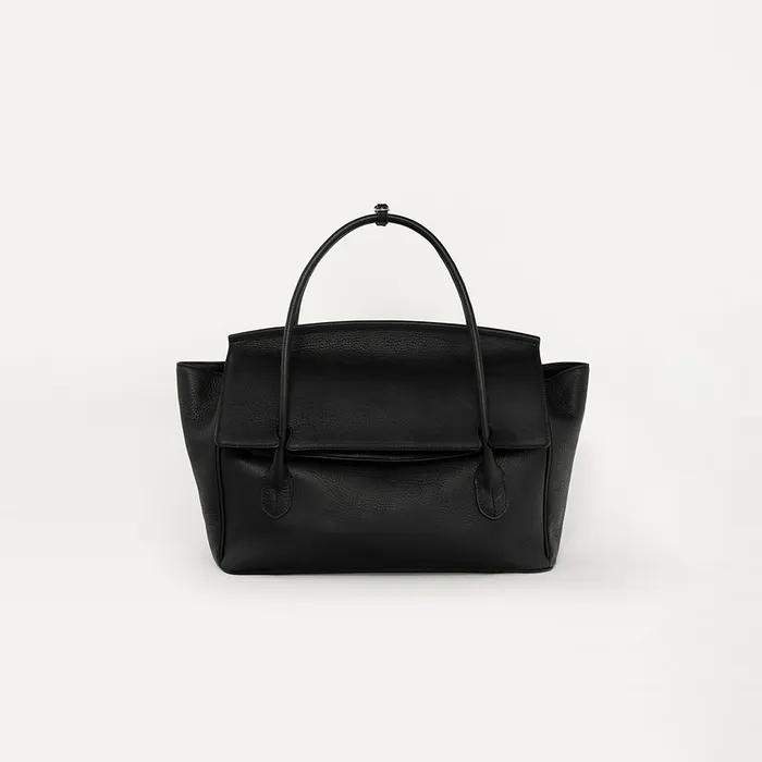 Tessa Leather Tote Bag Black