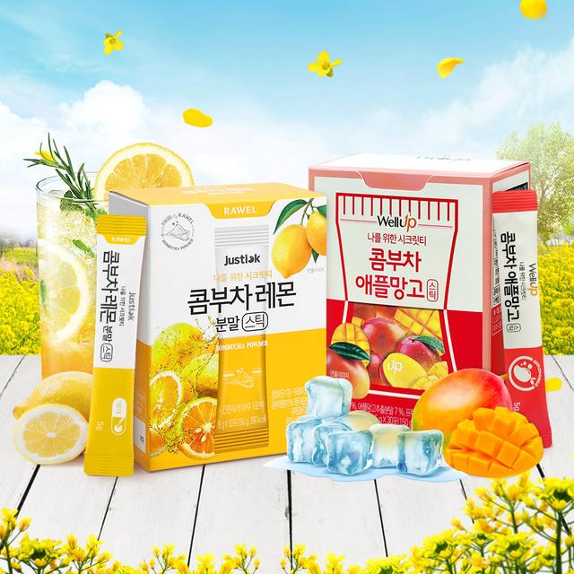 로엘 콤부차 레몬 분말 스틱 (5g x 30포) 1박스+1박스 총 2박스