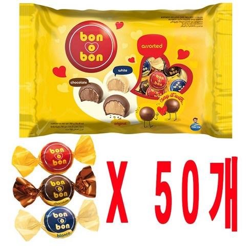 본오본 어쏘티드 초콜렛 750g, 15g, 50개
