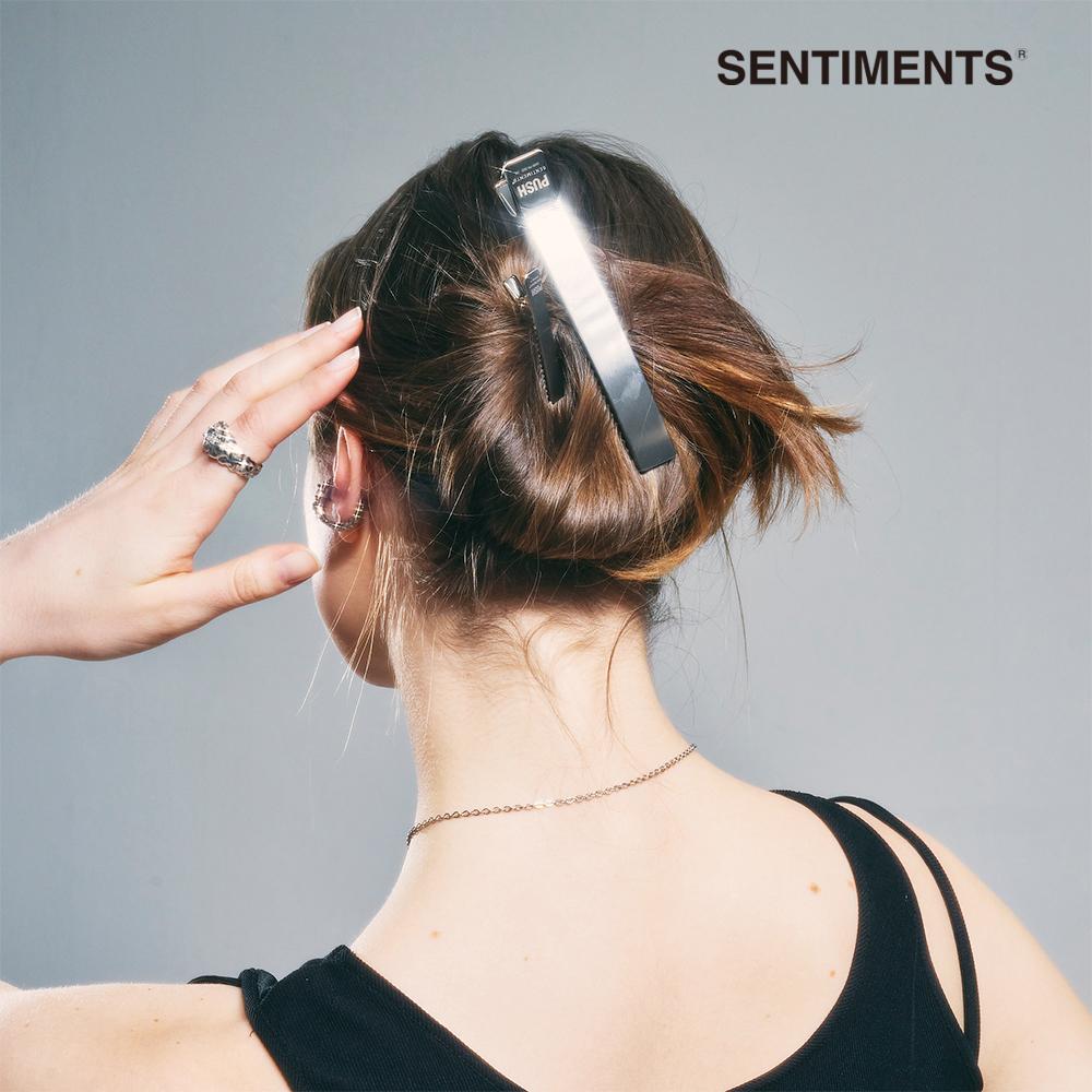 NO.353 [SILVER] HAIR PIN 2set XXL 푸쉬 헤어핀 클립