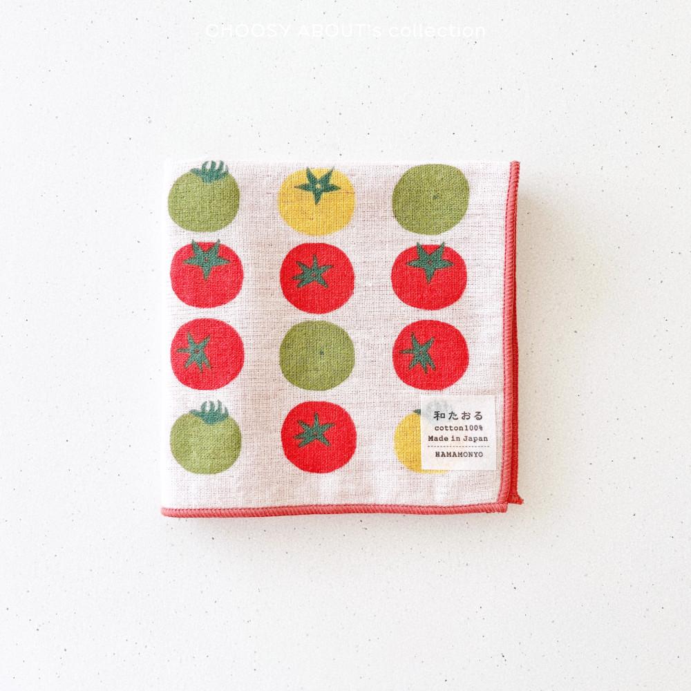 하마몬요 핸드 타올 시리즈 주방 미니 수건 - 토마토