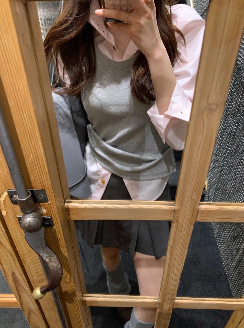 (High-Quality) 엘린 슬림 셔츠