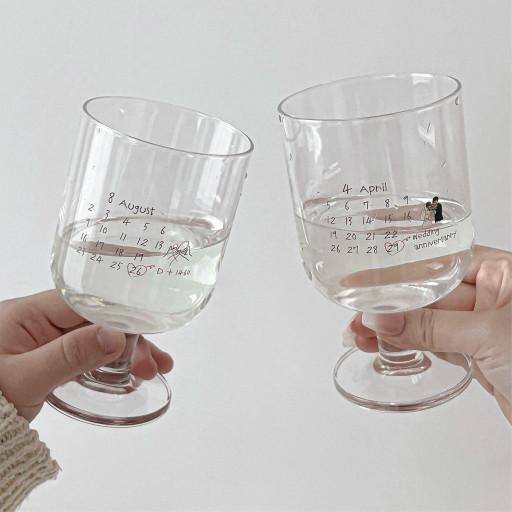 기념일 캘린더 컵 고블렛잔 280ml 머그컵 450m