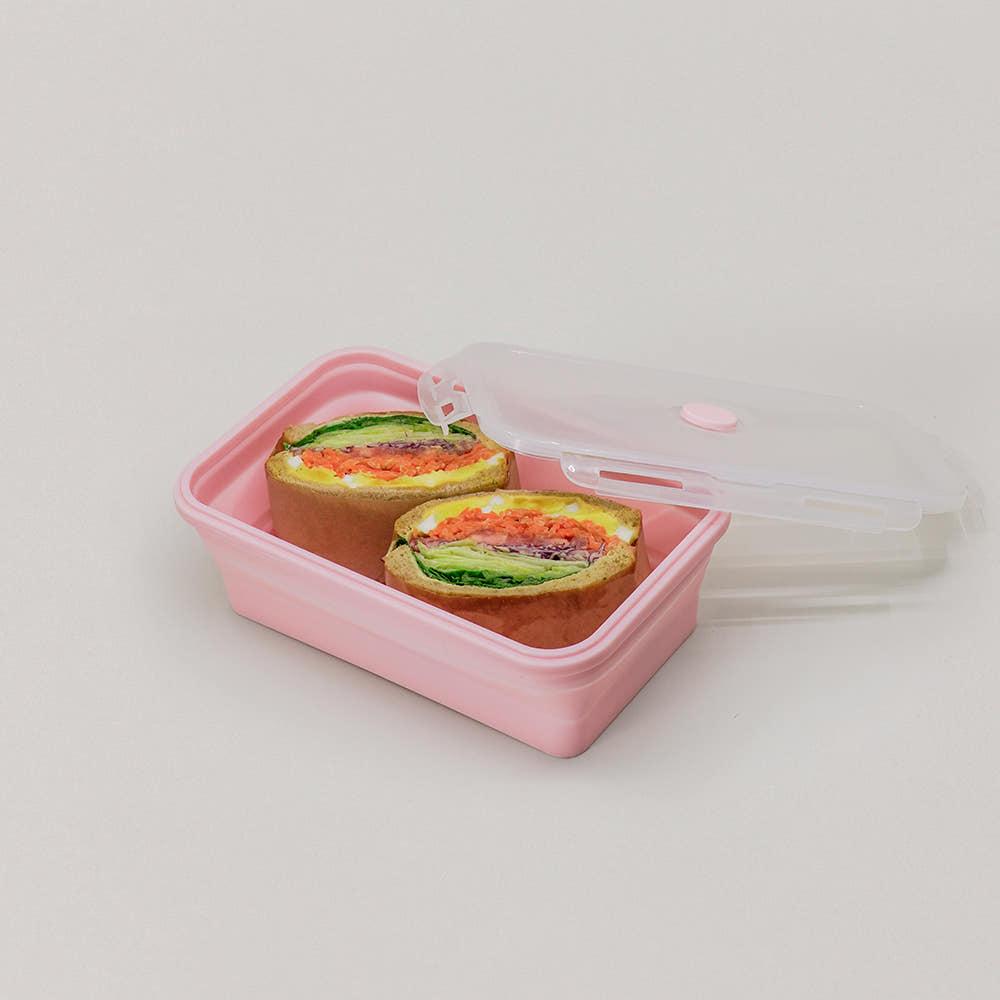 [지구샵] 접이식 실리콘 런치박스