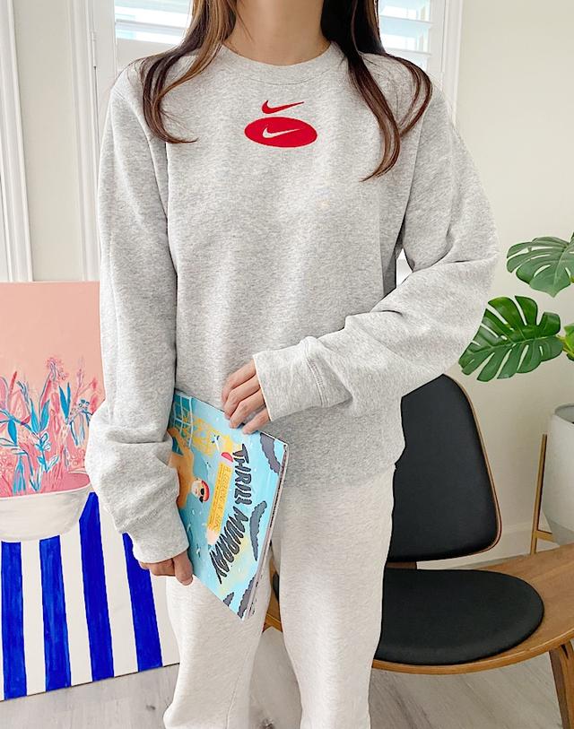 핫딜)나이키 더블 스우시 기모 남녀공용 맨투맨