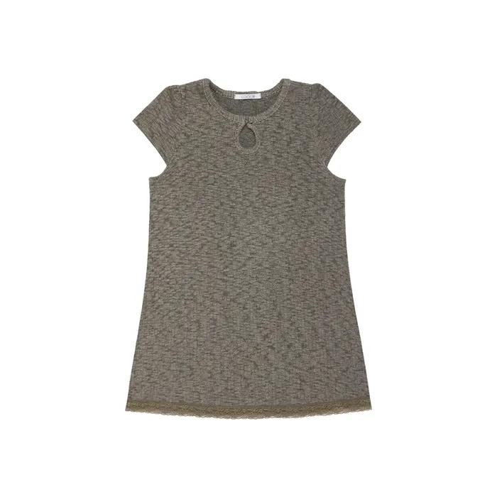 Weird Drop Top Dress Khaki Charcoal