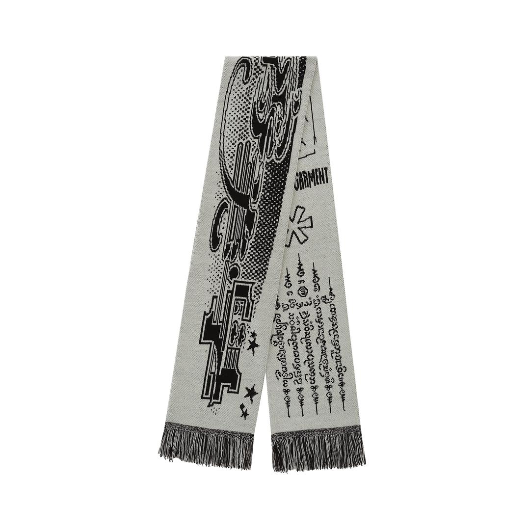 (11.04 Pre-Order) Jacquard Knit Scarf Ivory