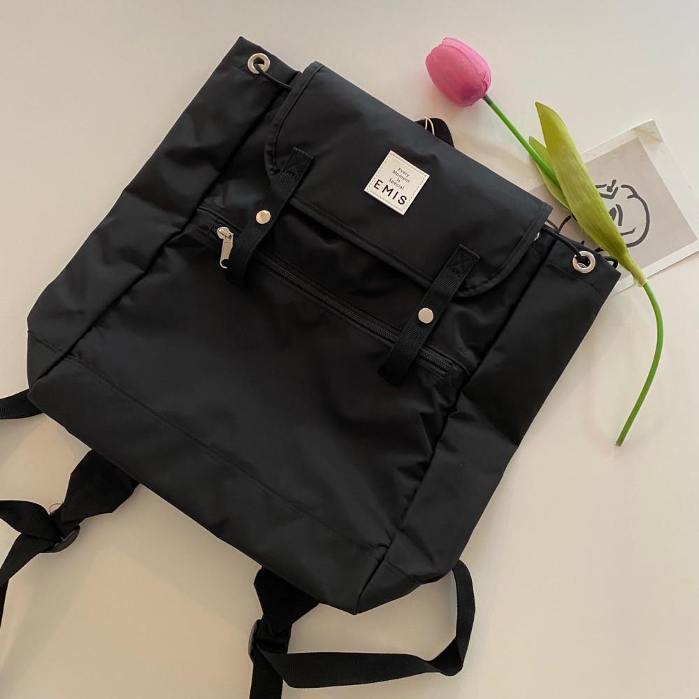 [당일발송] EMIS 이미스 포켓 백팩 블랙