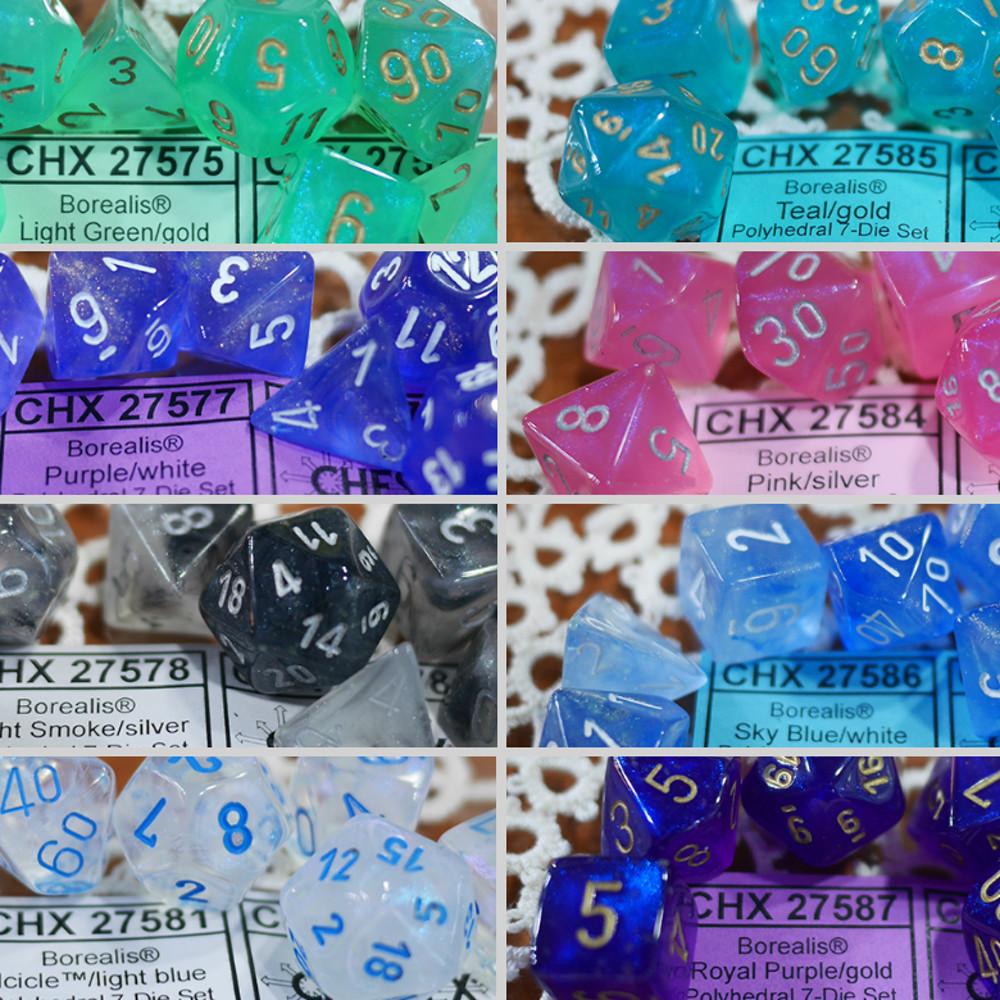체섹스 TRPG Borealis 야광 주사위 다면체 세트 Luminary 7Die Set