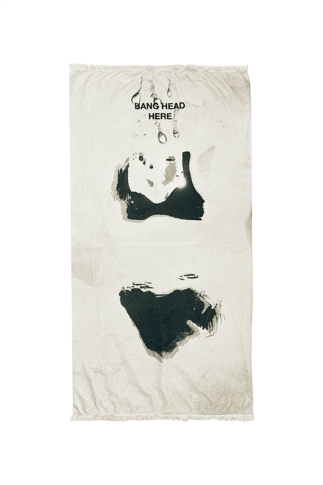 BANG HEAD HERE BEACH TOWEL