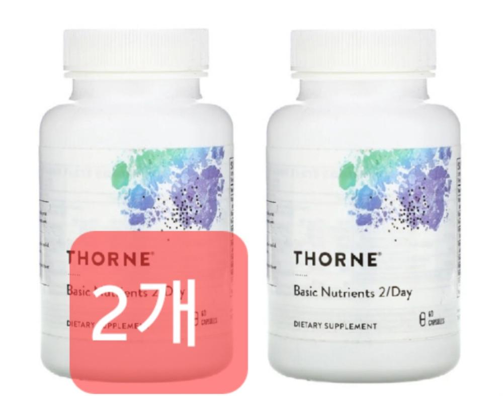 1+1 쏜리서치 기초영양소 종합비타민 투퍼데이 60캡슐 [원산지:미국]