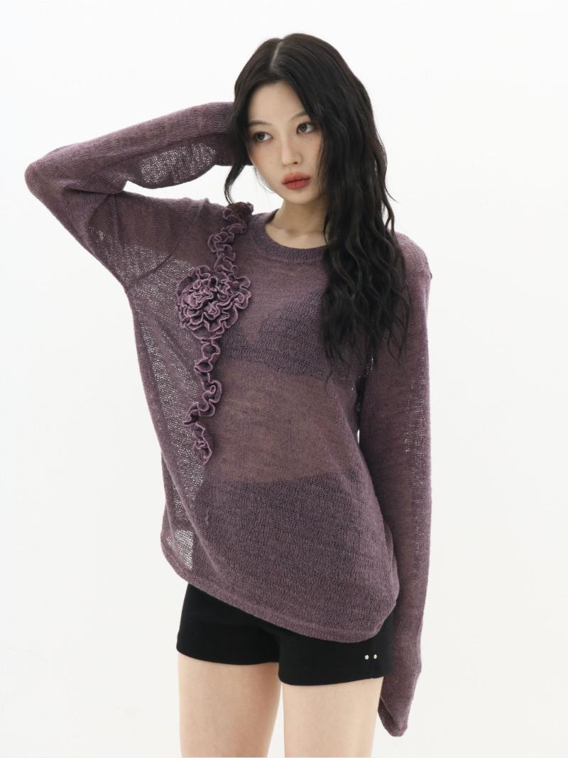 Flower Sheer Knit