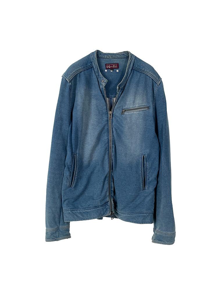 Denim zip-up jacket