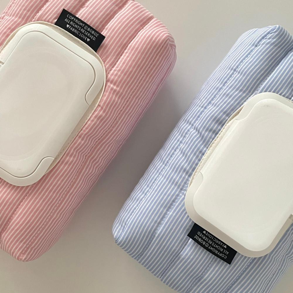 누빔 스트라이프 물티슈 커버