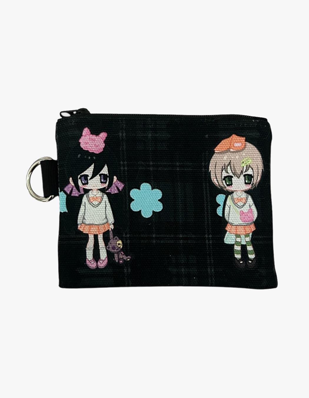 Nurui Girls Card Wallet - Black