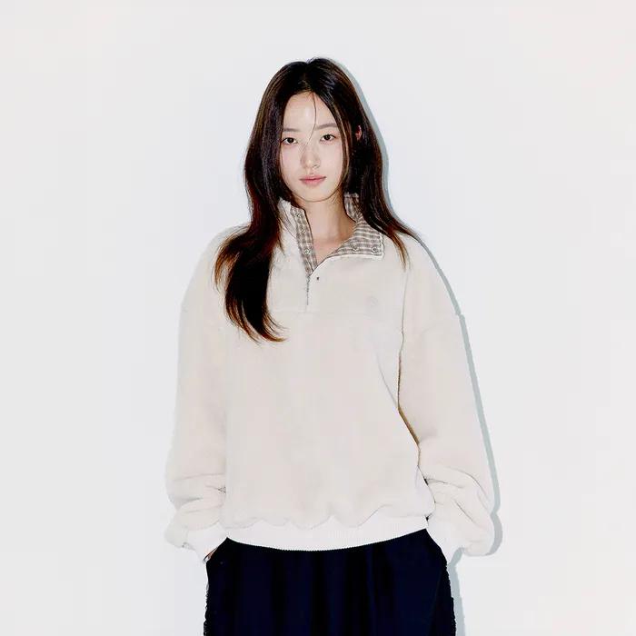 ANORAK FLEECE SWEATSHIRTS, IVORY