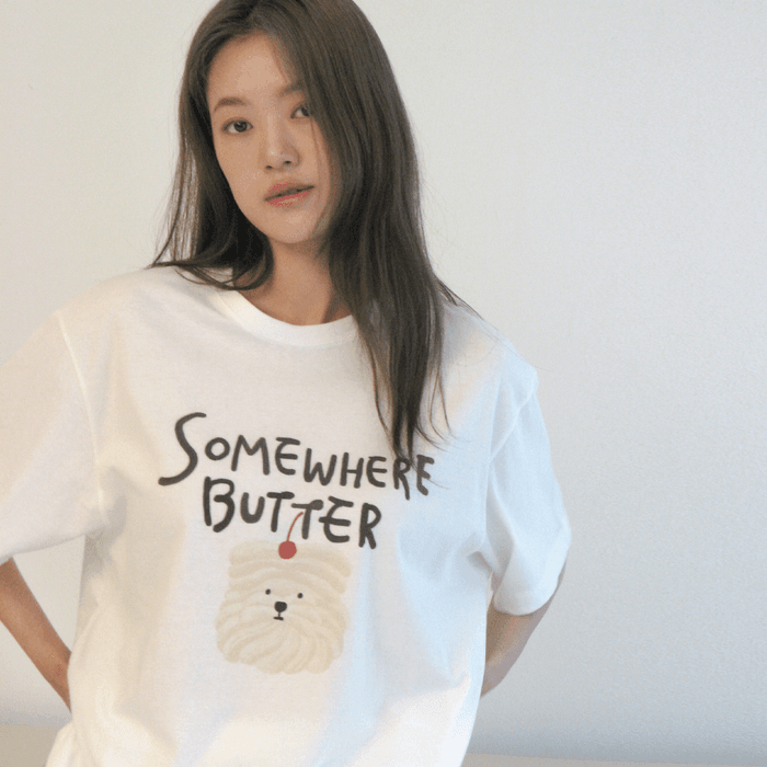 Butteree over-fit top - 3color