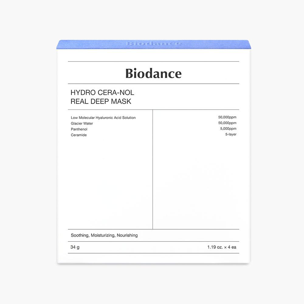 바이오던스 하이드로 세라놀 리얼 딥 마스크 4매