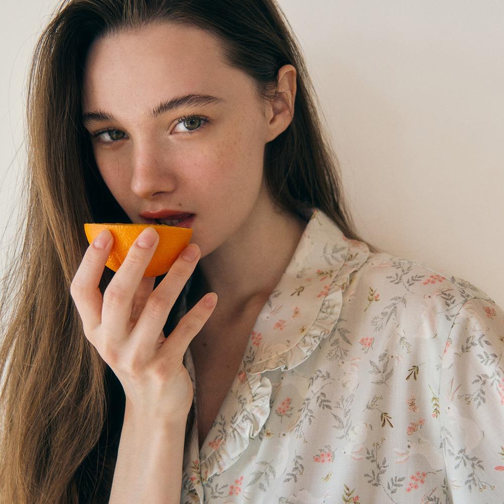 [베이직] 레비슈 반팔 여성페어 민트 (45수)