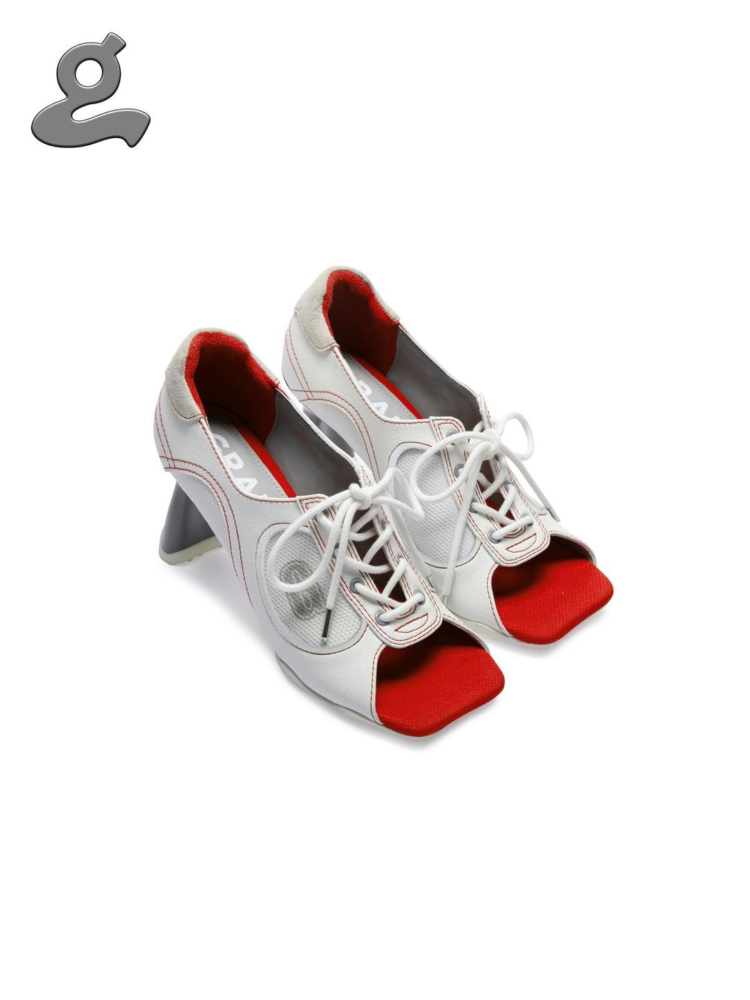 White GAT High Heels