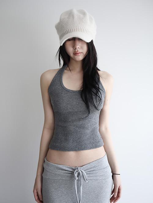 클라따 winter halter sleeveless. 4color