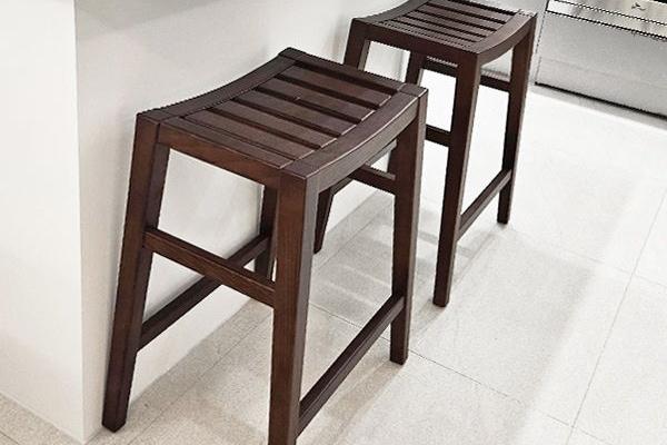 리알토 원목 바의자 높은스툴