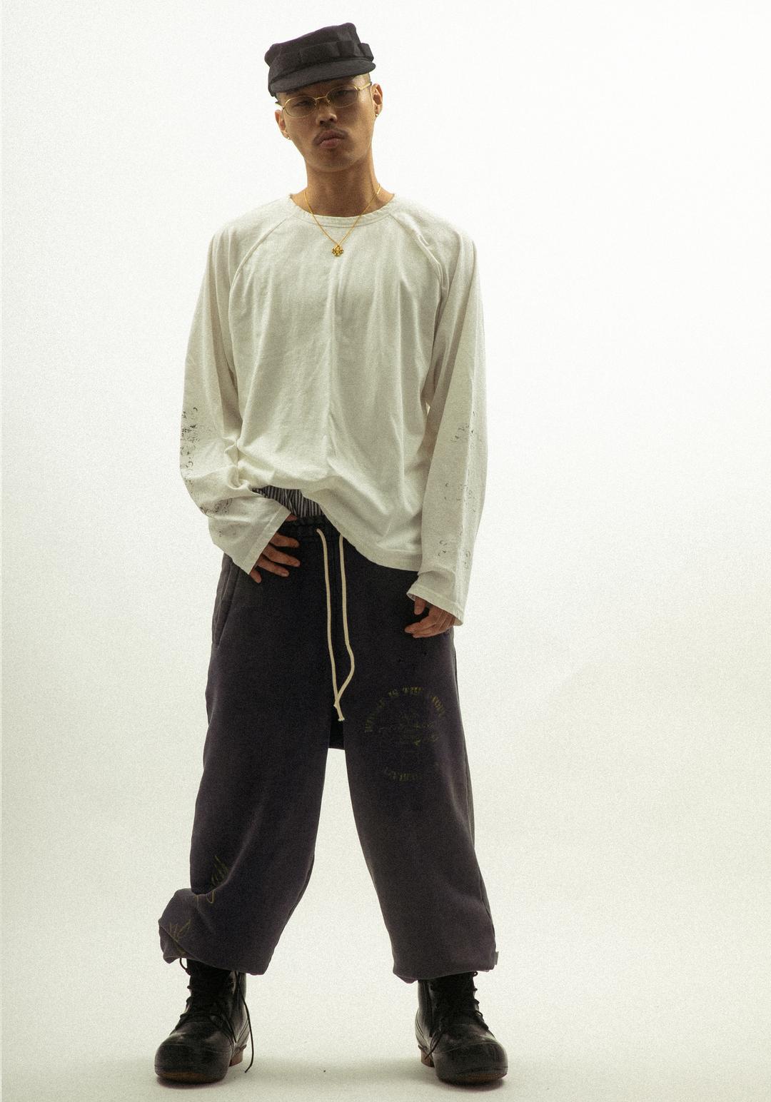 Double Layering Vintage Long Sleeves [ WHITE ]