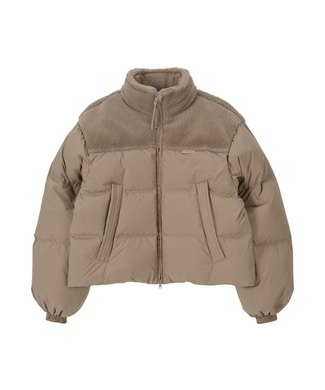 Wooly Duck Down Puffer Jacket-Mocha Mousse