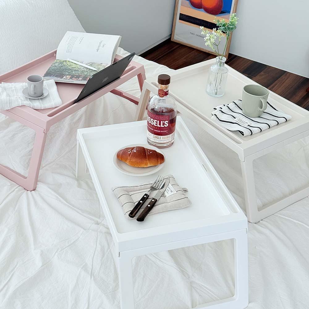 밀키 접이식 베드테이블