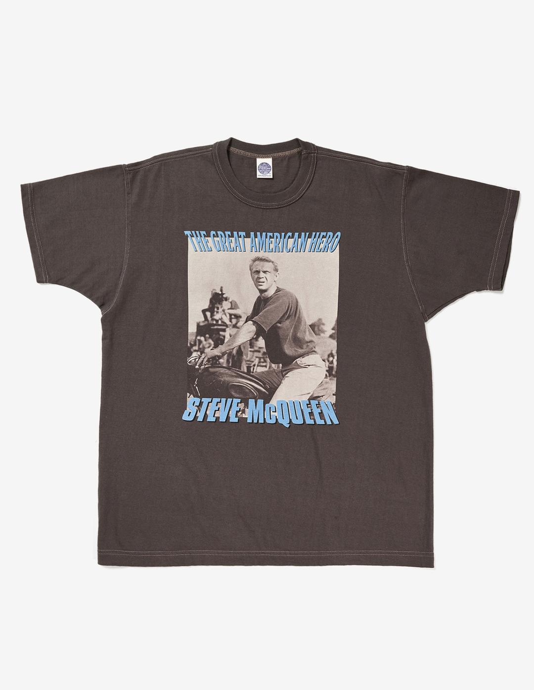 TMC2505 S. McQUEEN™ TEE "THE GREAT AMERICAN HERO\" (Dark Charcoal)