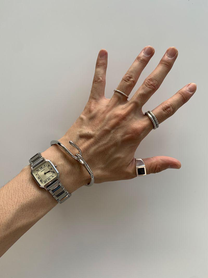 silver branch bracelet