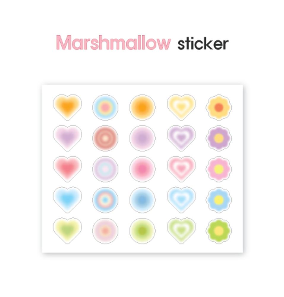 마시멜로우 스티커 Marshmallow sticker