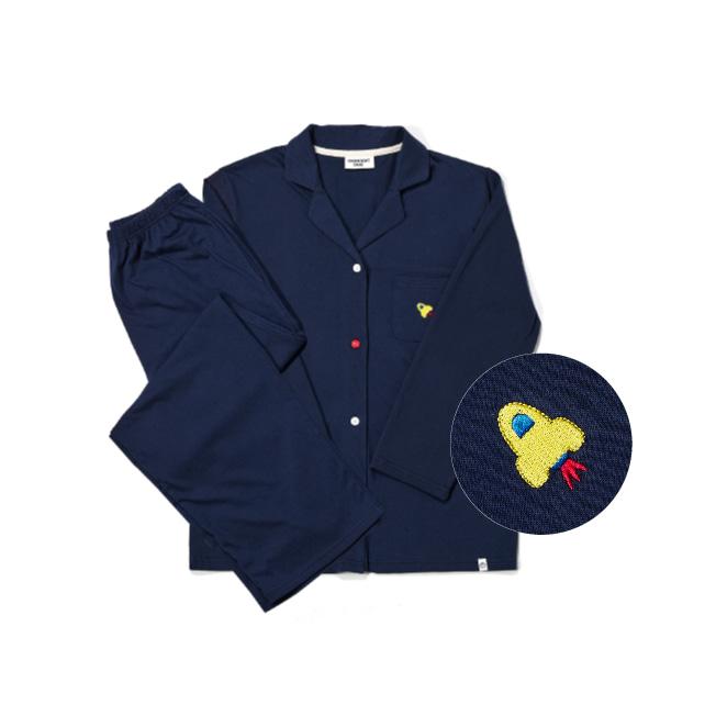 [W] Navy Rocket Pajama Set