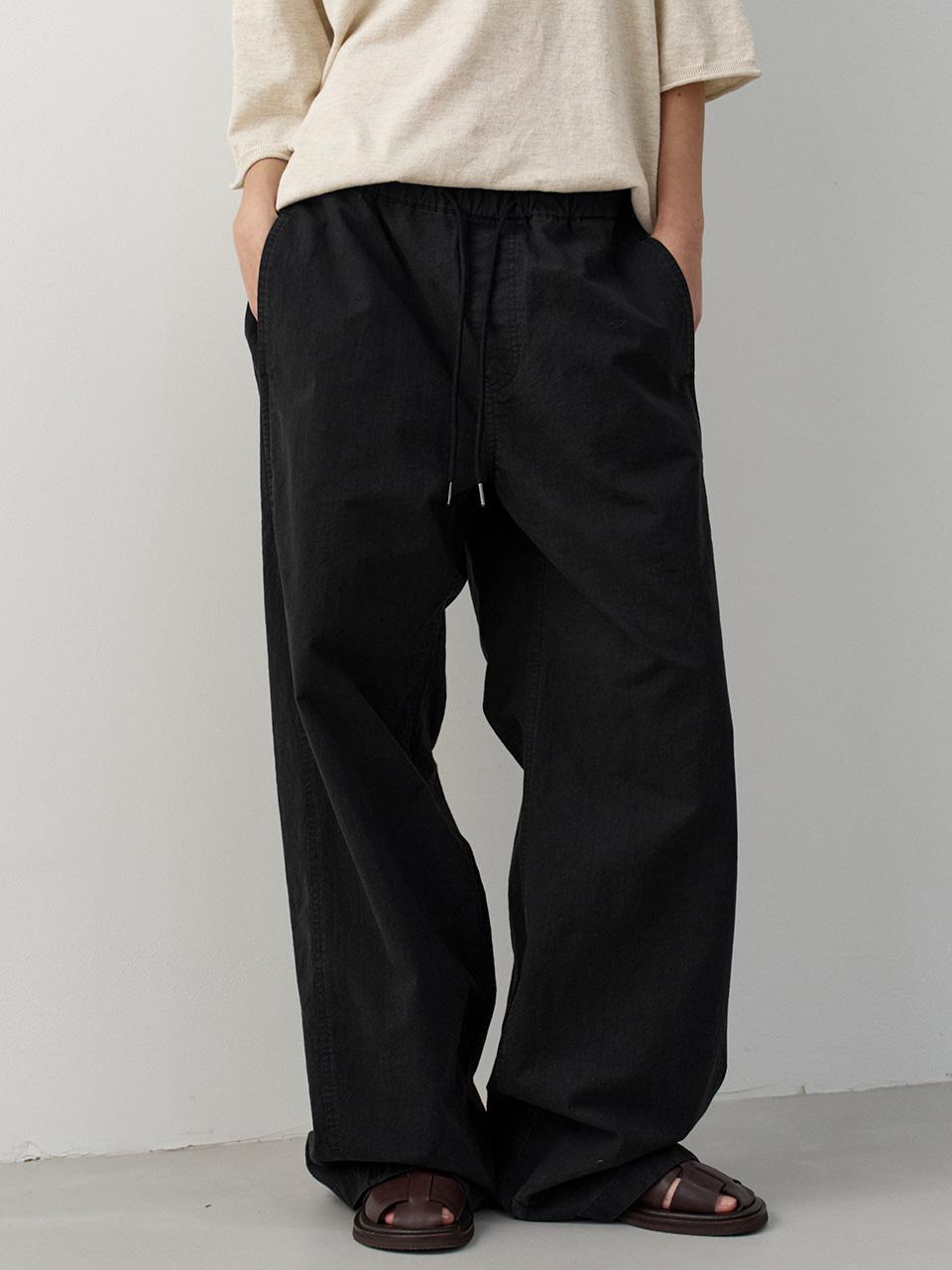 [일부옵션 3차 5/6예약배송] 유틸리티 밴딩 팬츠_black
