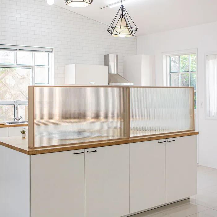 착불 / 대형 1200 인테리어 카페 주방 파티션 유리가림막 블리 SH23031