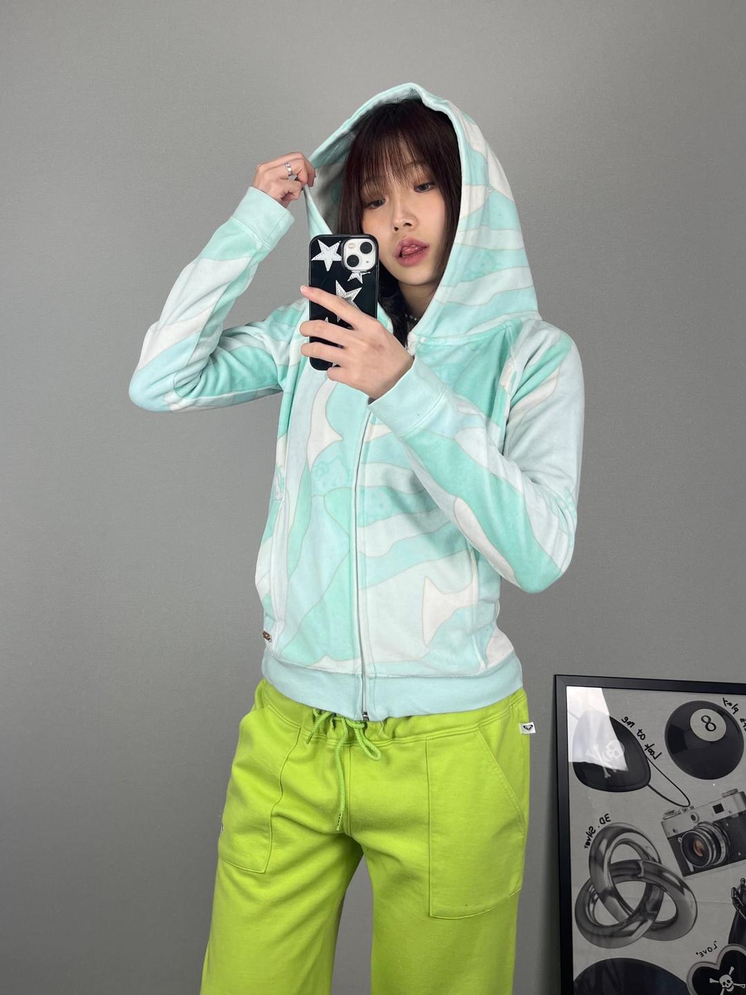 Rady 갸루 산리오 키티 마블 후드집업