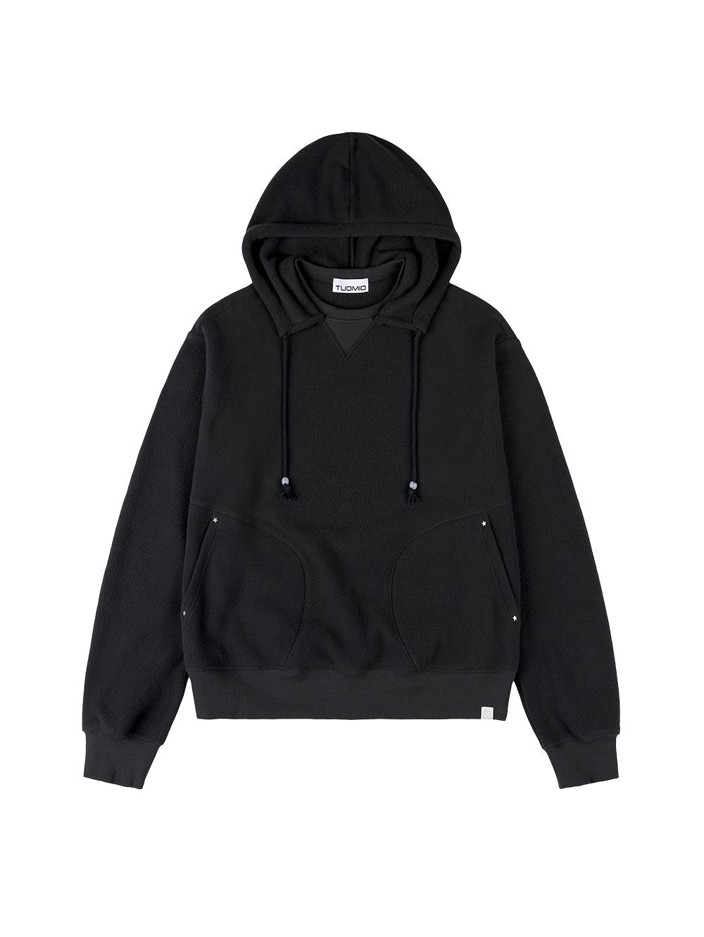 OVERSIZED FLEECE HOODIE [CHARCOAL]