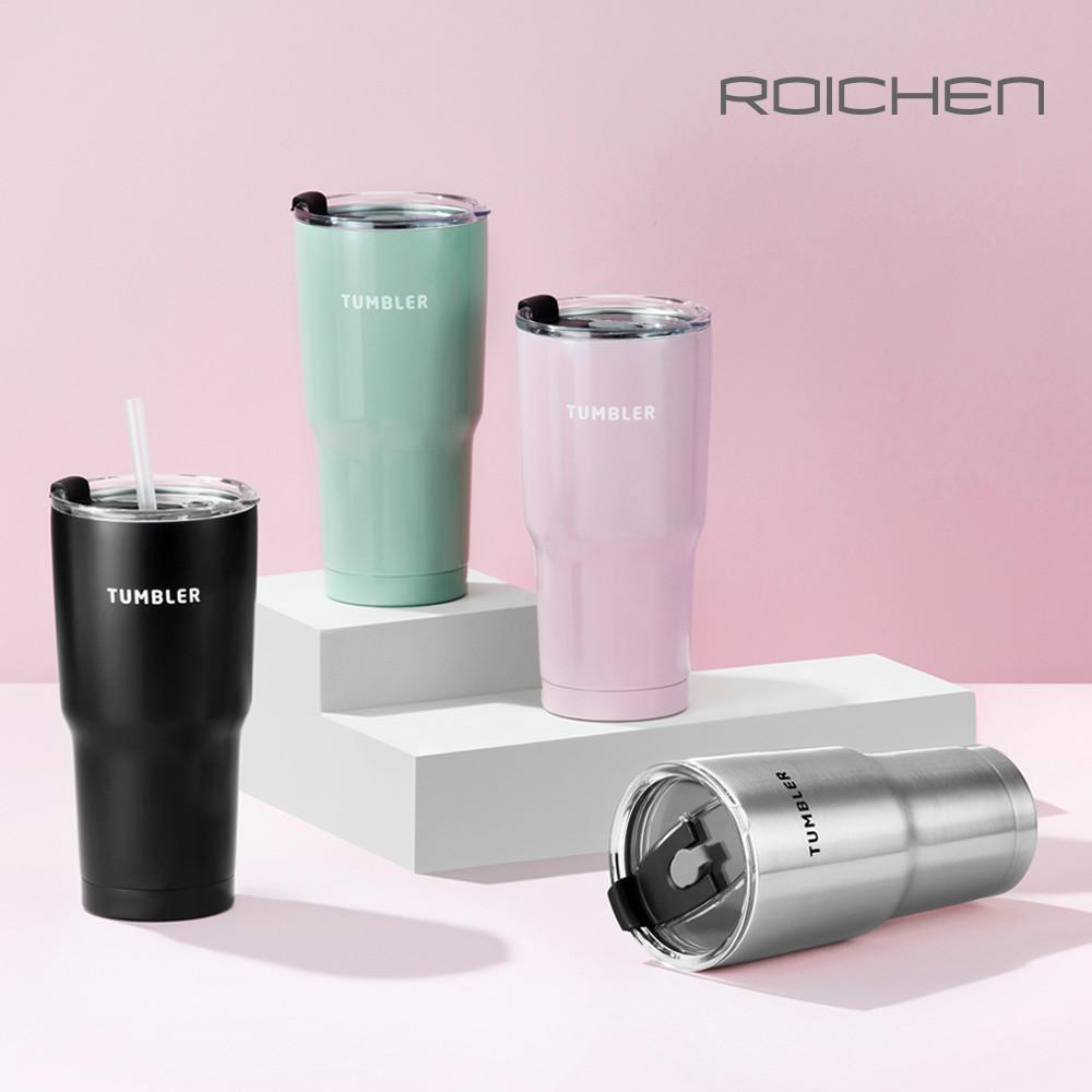 로이첸 진공 스텐 텀블러 600ml 900ml 보온보냉 스트로우 리유저블 개인위생 휴대용