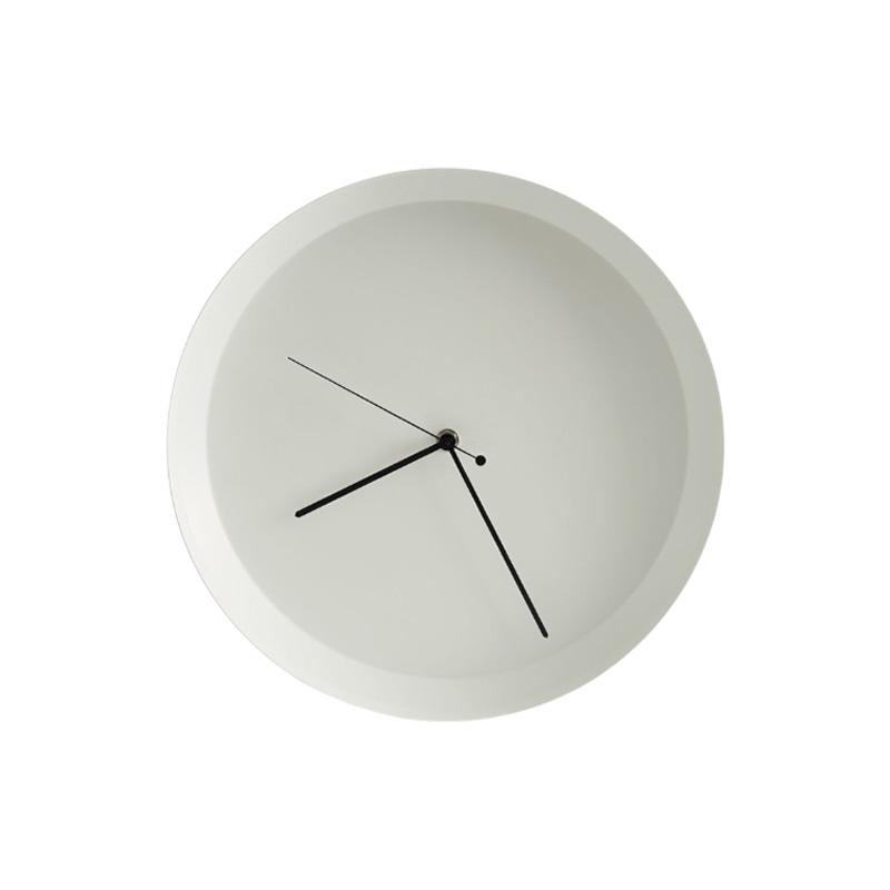 Dish Wall Clock White